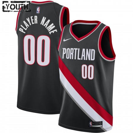 Kinder NBA Portland Trail Blazers Trikot Benutzerdefinierte Nike 2020-2021 Icon Edition Swingman